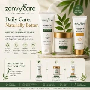 Zenvycare Combo-2 Facewash + Moisturiser + Sunscreen SPF 50++
